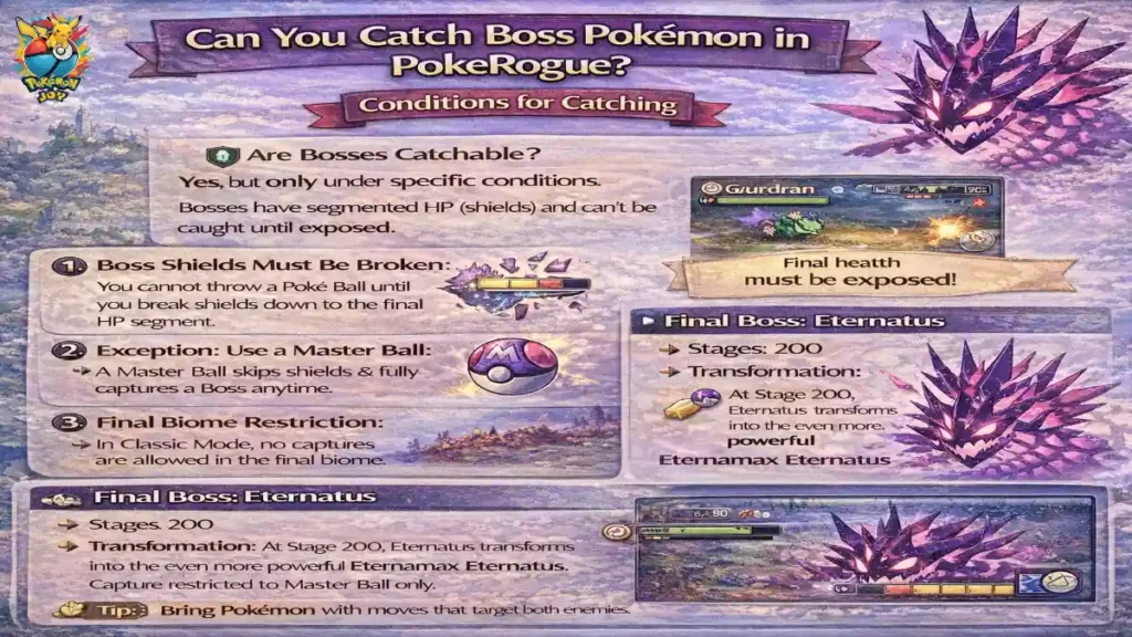 catch boss pokemon in pokerogue with expert tips