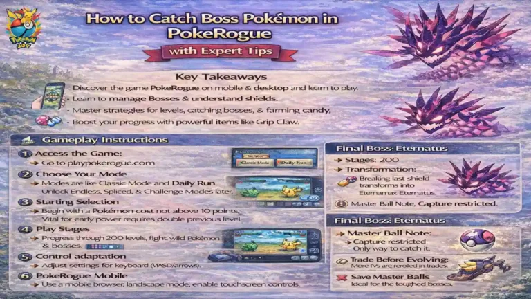 How to Catch Boss Pokemon in PokeRogue with expert tips