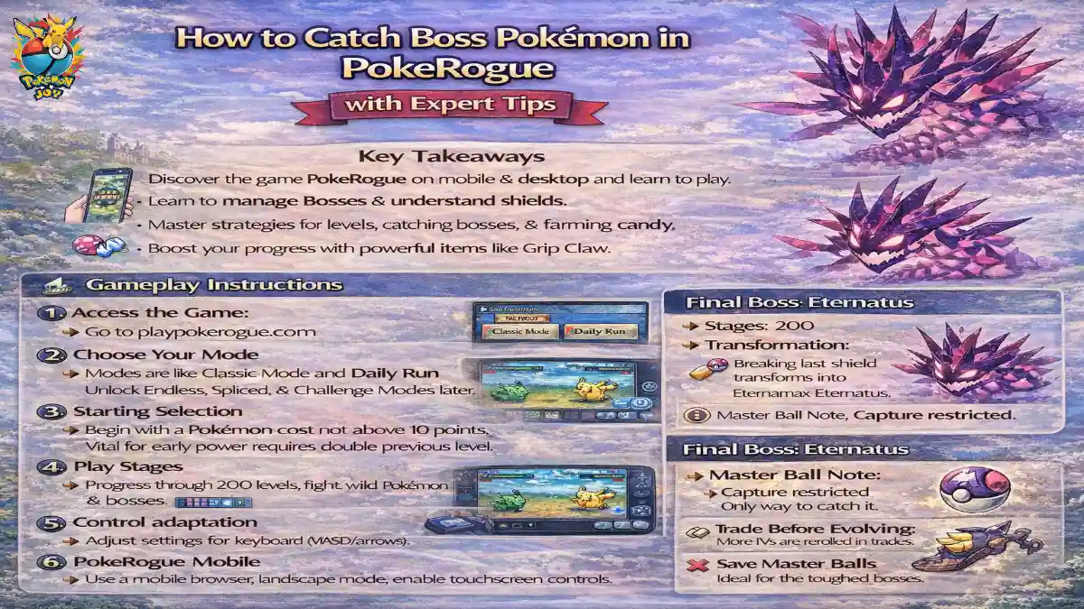 How to Catch Boss Pokemon in PokeRogue with expert tips