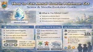 How to Get Metal Coat in Pokemon GO Scizor & Steelix Evolution Guide