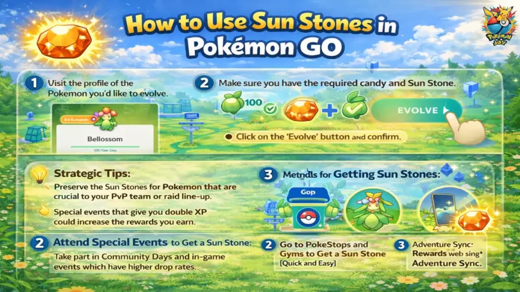 How to Use Sun Stones in Pokemon GO