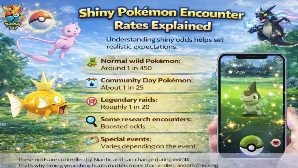 shiny pokemon in pokemon go Encounter Rates Explained