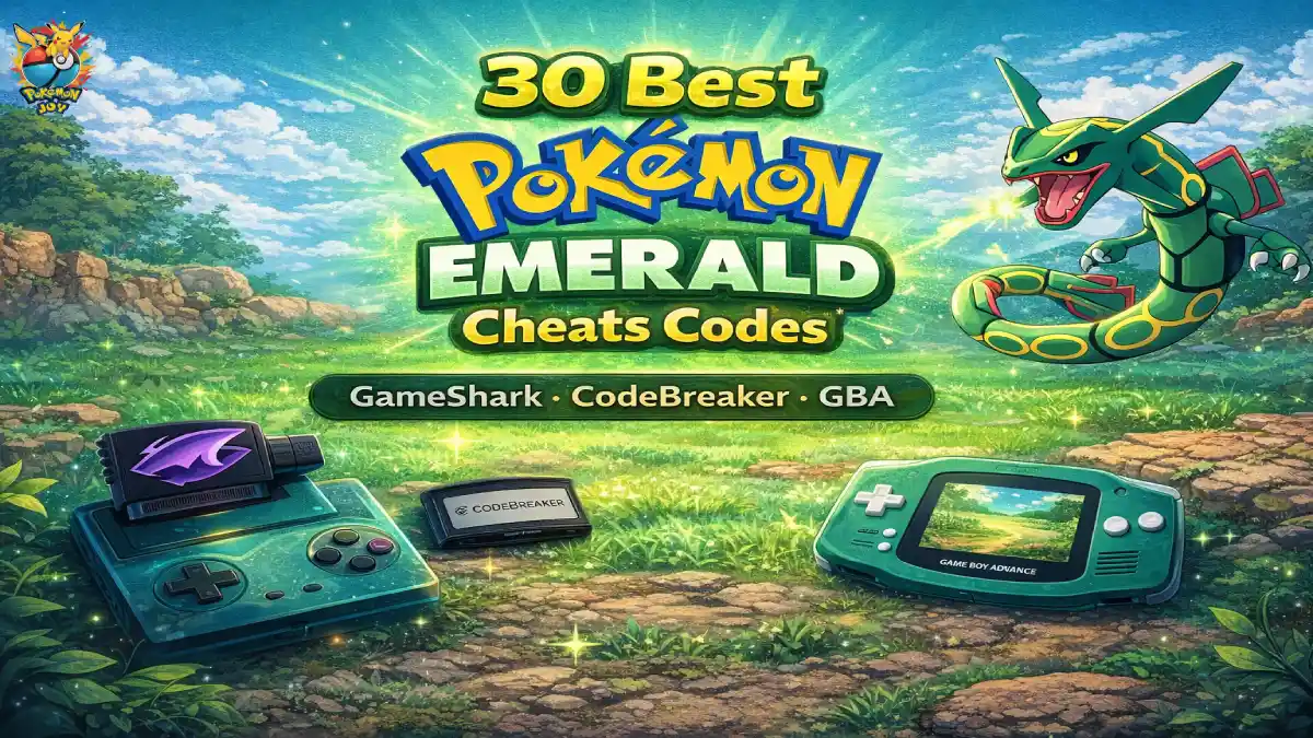 30 Best Pokemon Emerald Cheats Codes – GameShark CodeBreaker GBA