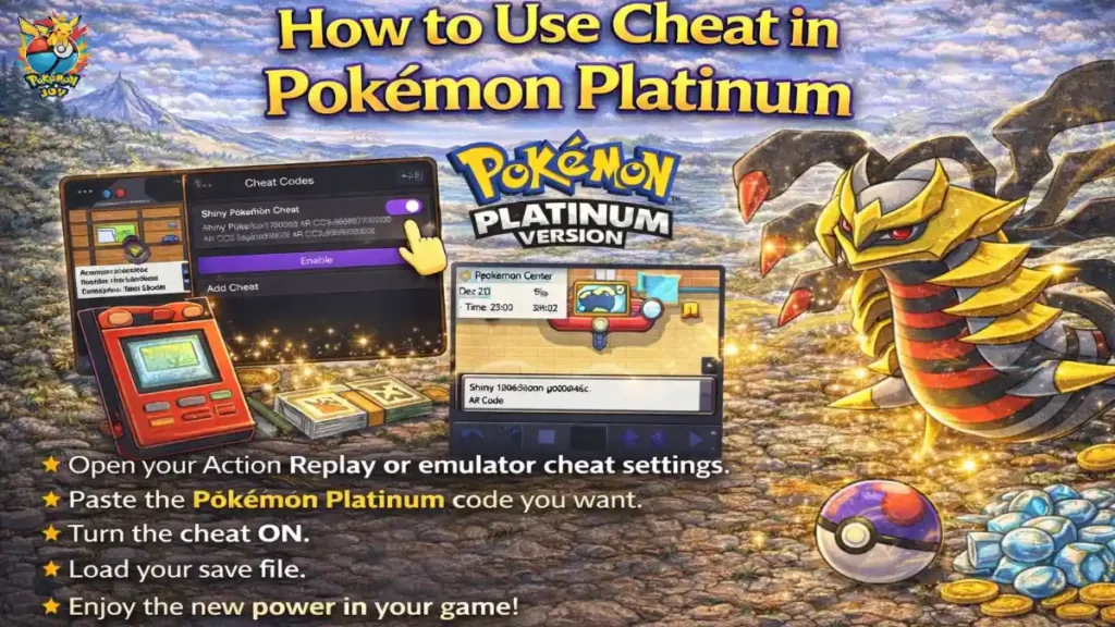 How to Use Cheat in Pokémon Platinum