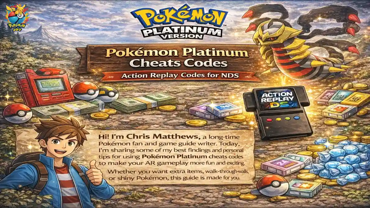 Pokemon Platinum Cheats Codes Action Replay Codes for NDS
