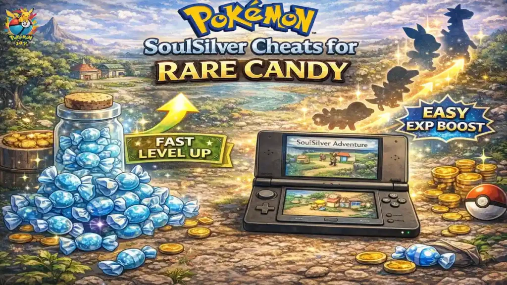 Pokemon Soul Silver Cheats for Rare Candy