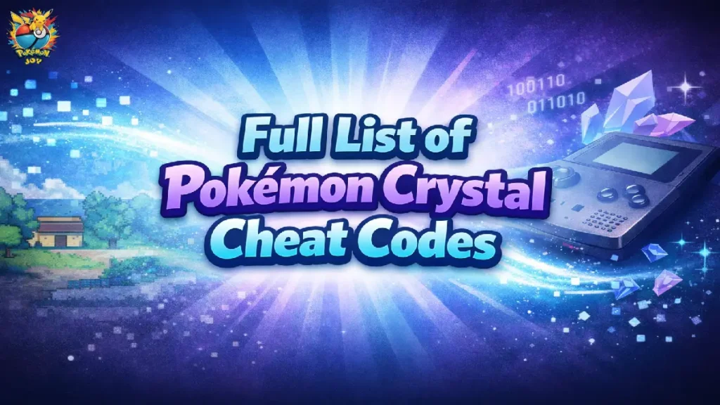 Full List of Pokemon Crystal Cheat Codes 2 1