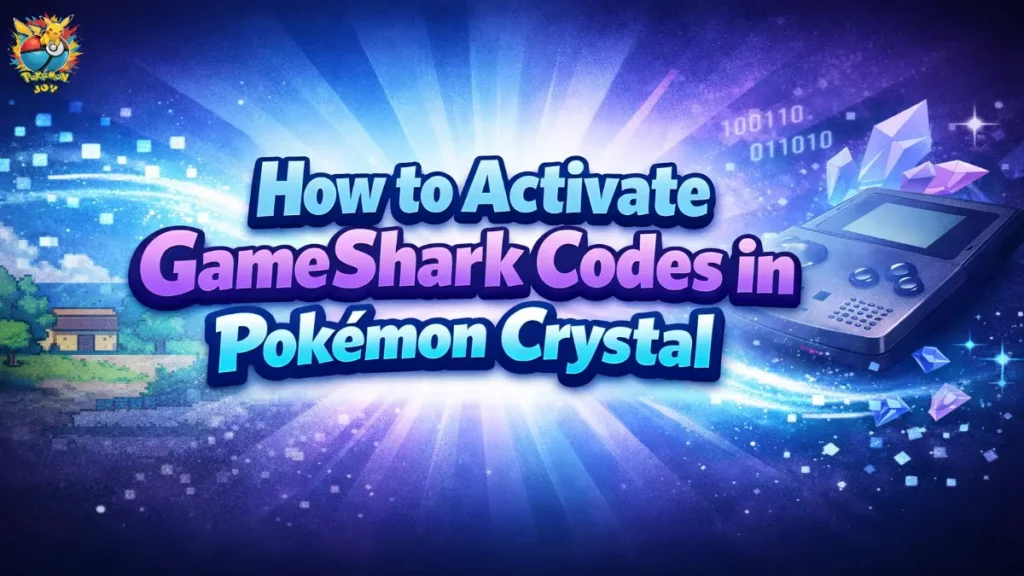 How to Activate GameShark Codes in Pokemon pokemon Crystal cheats codes