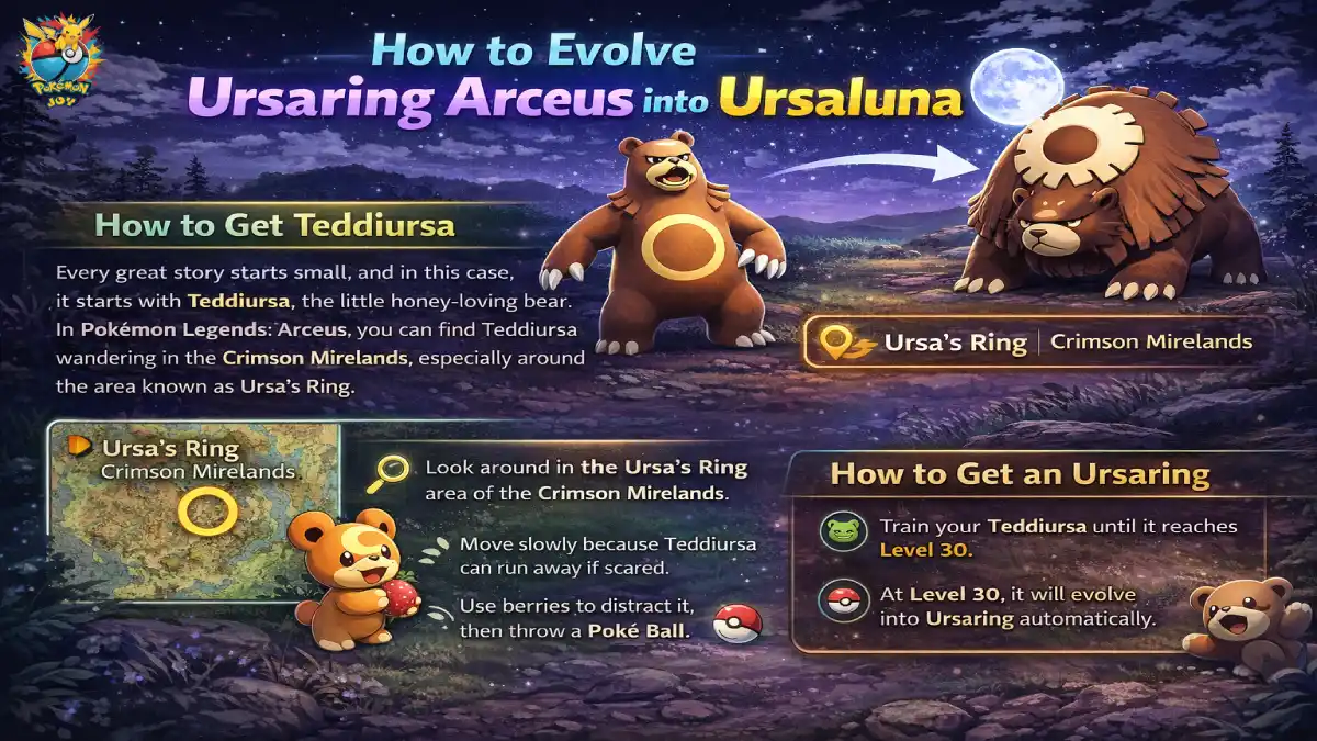 How to Evolve Ursaring Arceus into Ursaluna 1