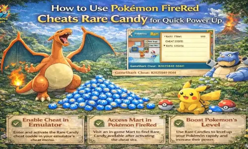 How to Use Pokemon FireRed Cheats Rare Candy for Quick Power Up (1)
