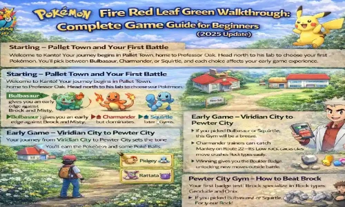 Pokemon Fire Red Leaf Green Walkthrough Complete Game Guide for Beginners (2025 Update)